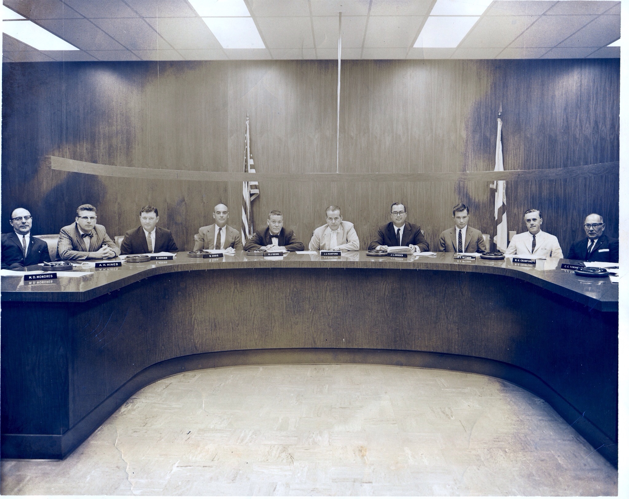 The members of the Broward County Zoning Board on April 3, 1963